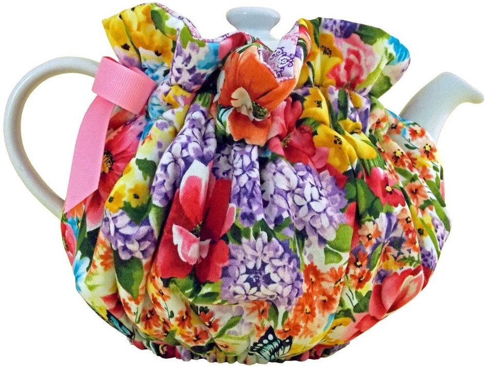 Butterfly Garden Tea Cozy-Amethyst