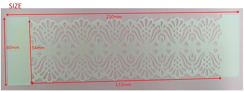 Edible Ribbon size 210X60mm White Wafer Paper Ribbon Cupcake Wedding cake Decorations