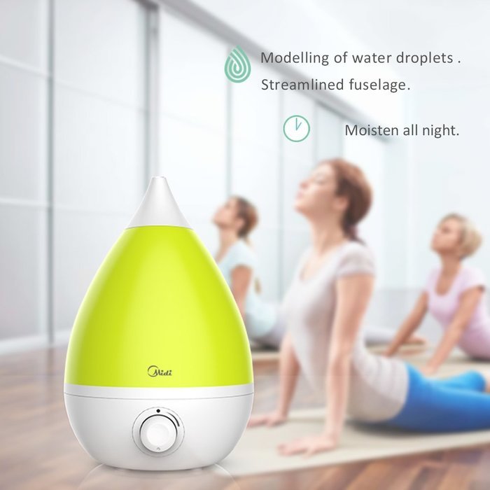 Ultrasonic Cool Mist Humidifier - Humidifier Whisper-quiet Operation,Drop Shape Ultrasonic Cool Mist Operation N4