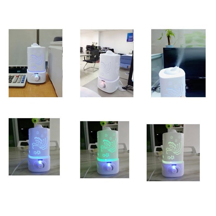 Explosion models butterfly creative humidifier aromatherapy machine ultrasonic humidifier mini home office (Pink) N4