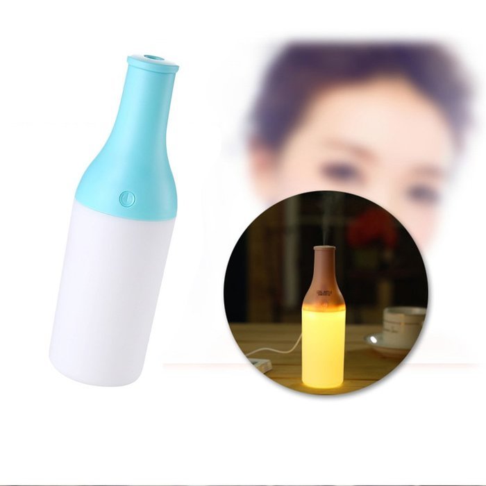 Junadel Cool Mist Humidifier- 180ml USB Cool Cocktail Bottle Portable Essential Oil Aroma Diffuser Ultrasonic... N14