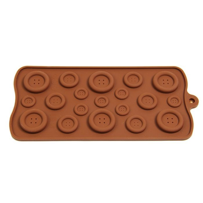 Button Chocolate Candy Cake Topper Silicone Bakeware Cake Baking Mold Mould