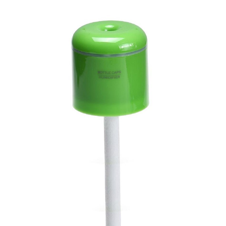 Leewa Fashion Portable USB Mini Water Bottle Caps Humidifier Mist Maker - ABS Material (Yellow) N9