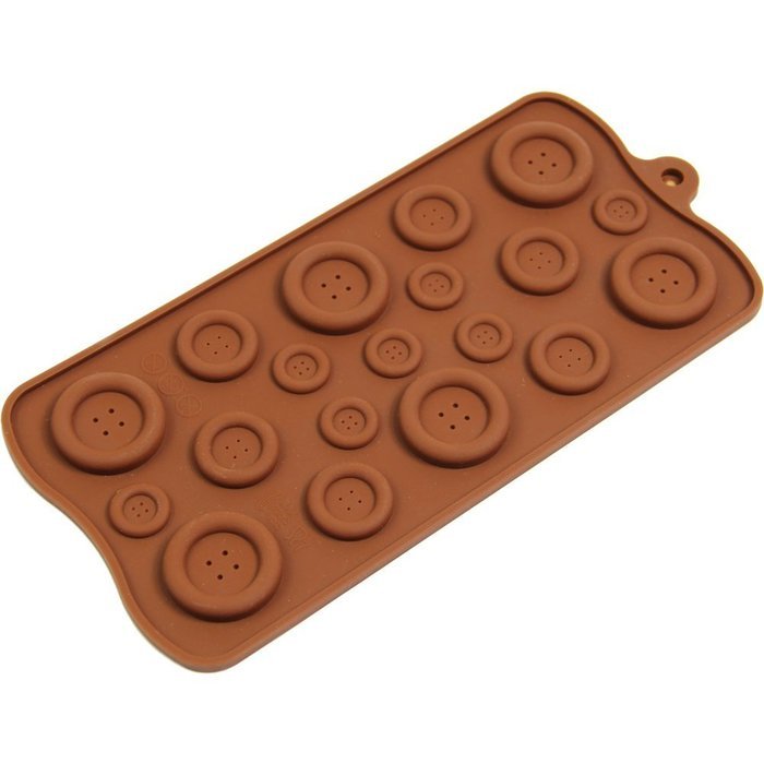 Button Chocolate Candy Cake Topper Silicone Bakeware Cake Baking Mold Mould N2