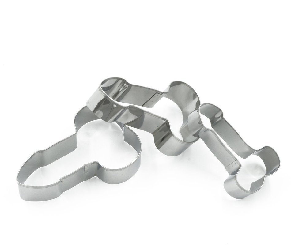 SMYLLS DIY Stainless Steel Cake Cookie Cutter for Bachelorette Party (set of 3)