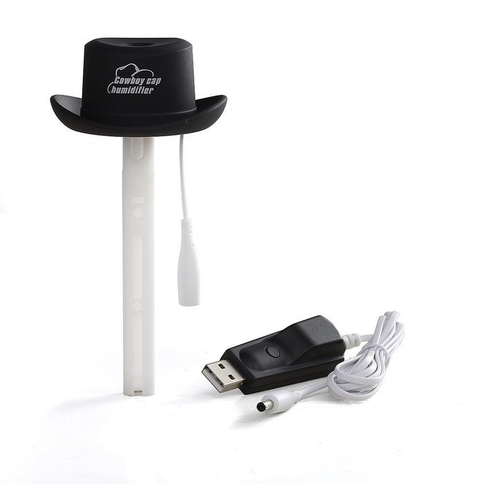 Asiacc Cowboy Cap USB Mini Portable Air Humidifier Aromatherapy Mist Maker for Office Home Travel N3
