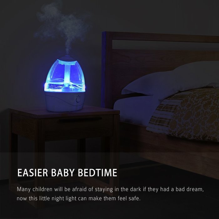 Seneo Cool Mist Ultrasonic Humidifier, 2.5L Whole House Humidifiers with 12-hour Working Time, Germproof Water... N6