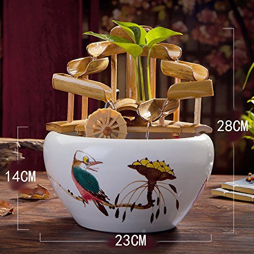 FEI&S Ceramic Flowing Water humidifier living room desk Creative gifts home decor is part#16
