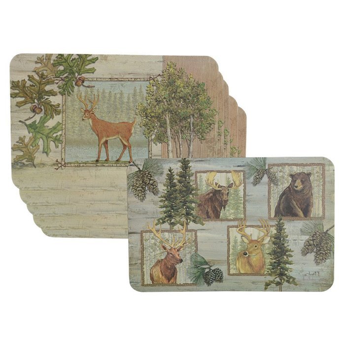Wilderness Trails Reversible Decofoam Placemats (Set of 6)