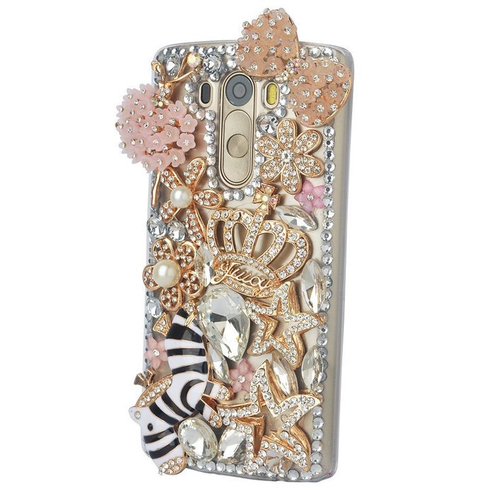 LG Stylus 2 Case,LG G Stylo 2 LS775 Case,Yaheeda Studded Rhinestone Crystal Bling Clear Hard Case Cover for LG... N26
