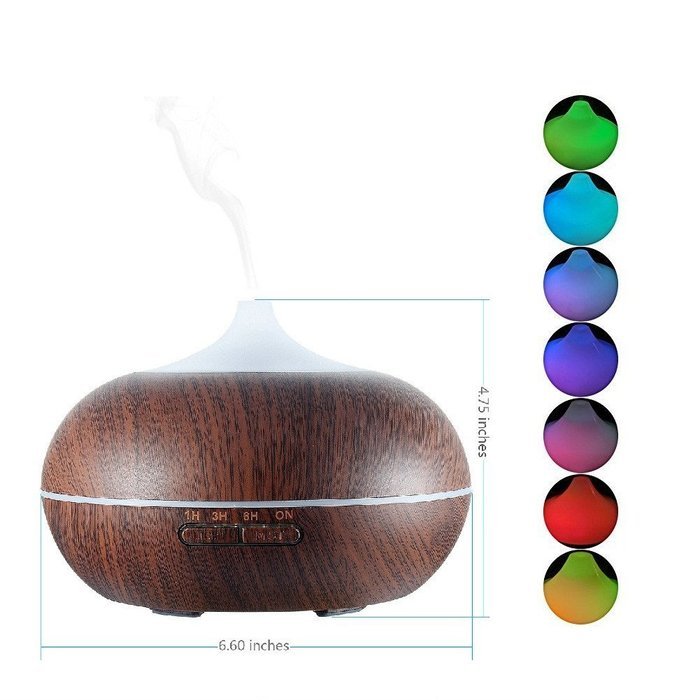 ATD 4 Timer Settings Spa Bedroom Baby Room Anion Air Purify Humidifier(Deep Wood Grain) N6
