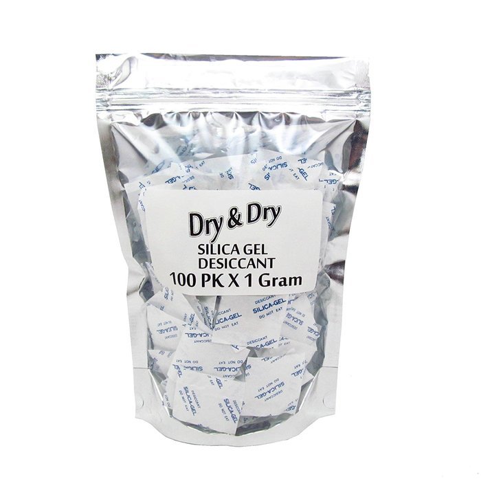 1 Gram Pack of 50 "Dry&Dry" Silica Gel Packets Desiccant Dehumidifiers N6
