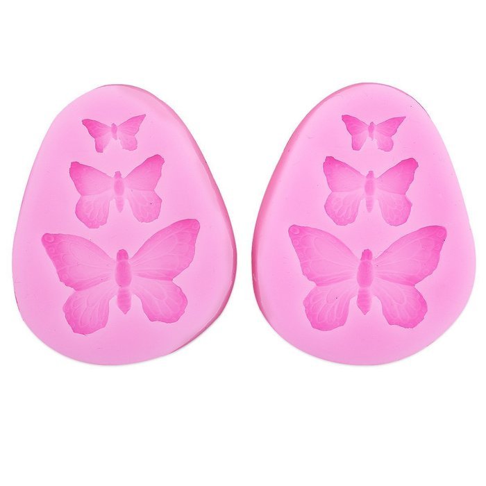 ETHAHE Butterfly Cake Decorating Molding Fondant Tools 2Pcs