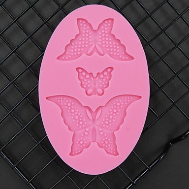 Y&XL&H 3 Butterflies Molds Wedding Cake Decorating Tool Fondant Mold Chocolate Mould,Baking Sugar Cupcake Mold