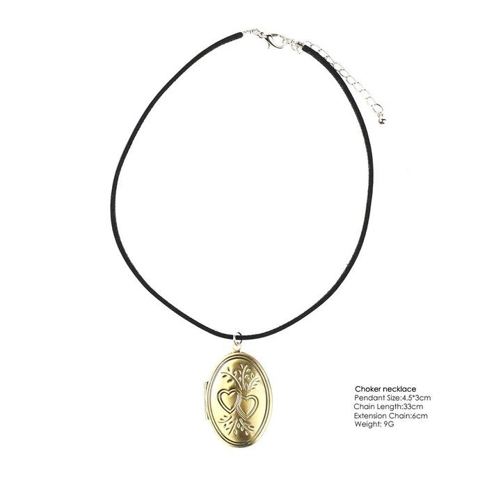 Dixperfect Vintage 90s Choker Necklaces with Pendant for Women N15