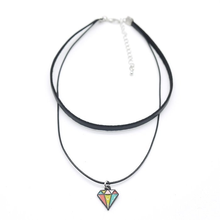Dixperfect Vintage 90s Choker Necklaces with Pendant for Women N16