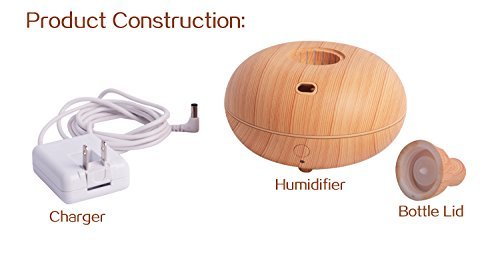 [New Greneration] Travel Ultrasonic Humidifier, Aromatherapy Essential Oil Diffuser Cool Mist Water Bottle Mini... N6