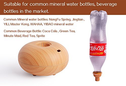 [New Greneration] Travel Ultrasonic Humidifier, Aromatherapy Essential Oil Diffuser Cool Mist Water Bottle Mini... N9