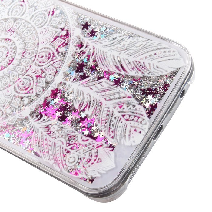 S6 Case,Galaxy S6 Case,PHEZEN Galaxy S6 Bling Case,[Crystal Clear] Creative Design 3D Funny Flowing Bling Glitter... N21
