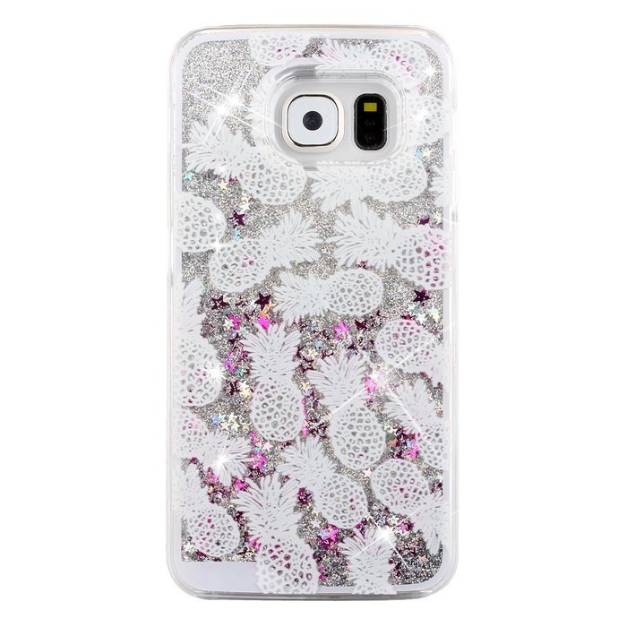 S6 Case,Galaxy S6 Case,PHEZEN Galaxy S6 Bling Case,[Crystal Clear] Creative Design 3D Funny Flowing Bling Glitter... N23