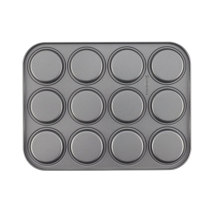 Cake Boss Novelty Nonstick Bakeware 12-Cup Whoopie Pie Pan, Gray