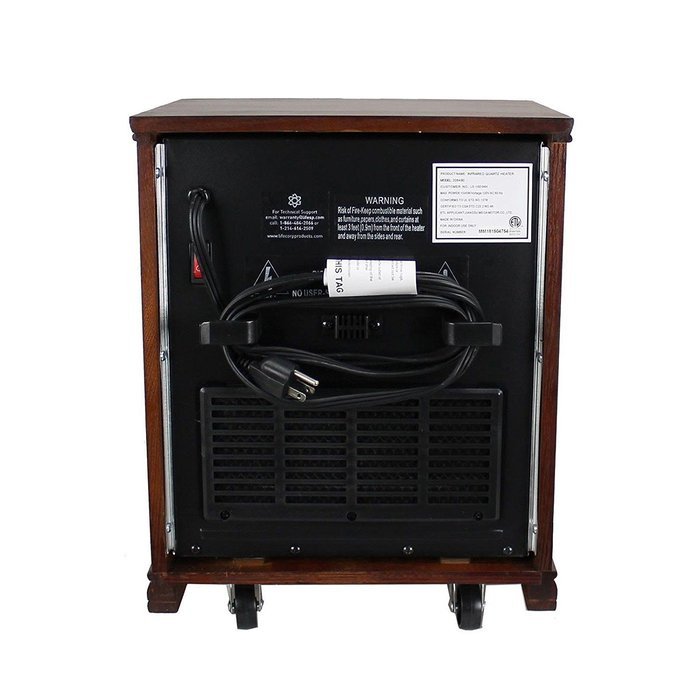 Youzee Electric Infrared Quartz Heater Portable Space Heater, 1500-Watt N6