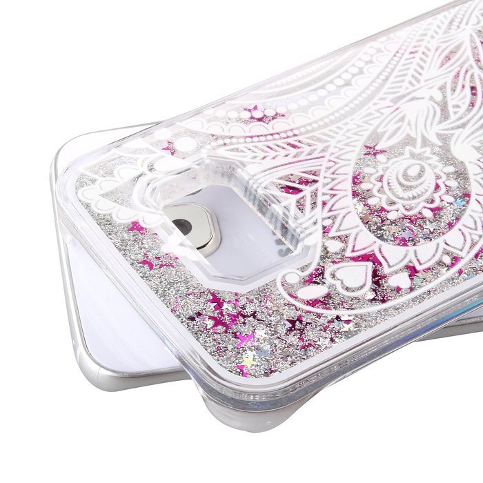 S6 Case,Galaxy S6 Case,PHEZEN Galaxy S6 Bling Case,[Crystal Clear] Creative Design 3D Funny Flowing Bling Glitter... N27