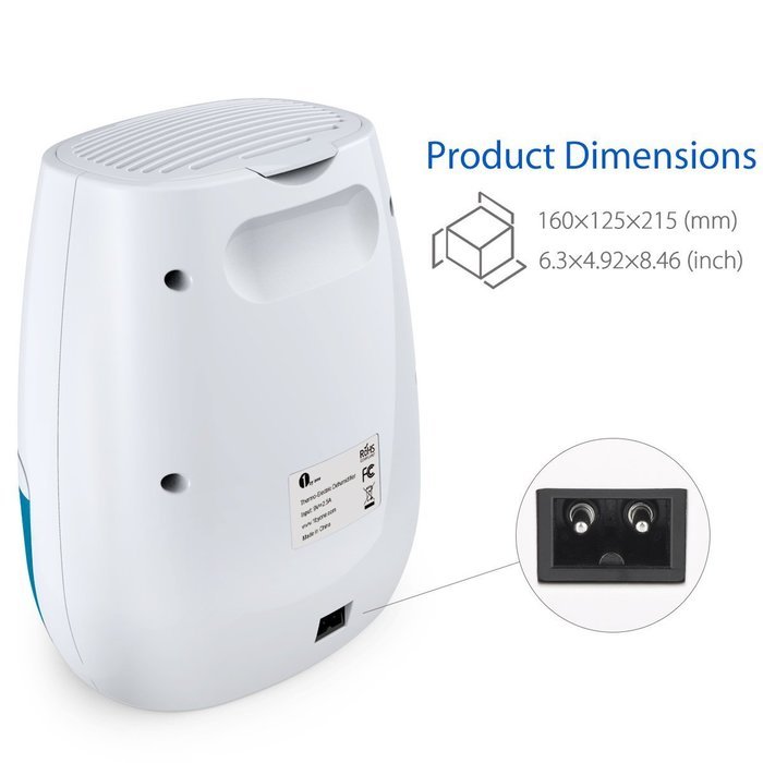 1byone 400ML Powerful Thermo-electric Dehumidifier, White N3