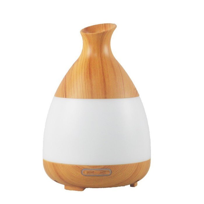 YouVogue 120ml Essential Oil Diffuser Wood Grain Mist Humidifier Aroma Diffuser with 7 Changing Colored Led Lights... N5