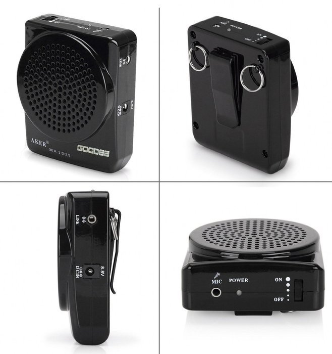 Voice Amplifier, Goodee Rechargeable Portable Waistband Pa System Microphone for Teachers Coaches Tour Guides... N3