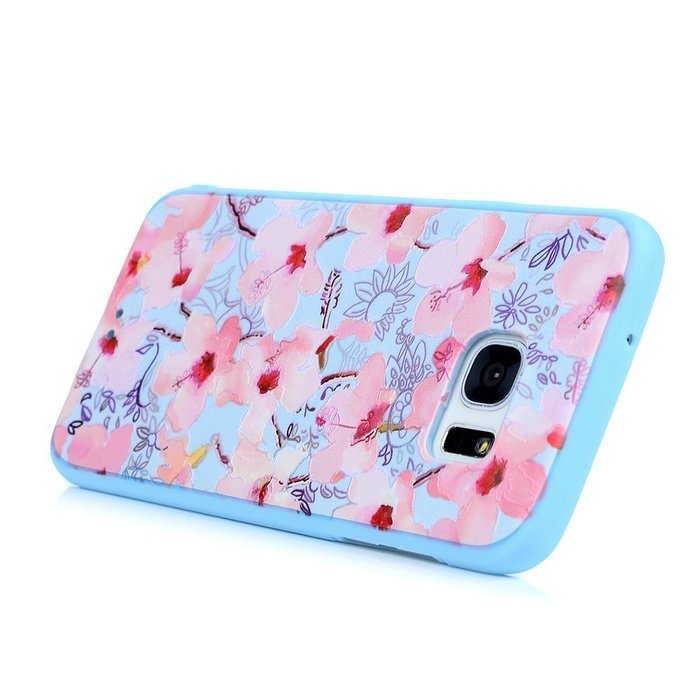 S7 Edge Case,Samsung Galaxy S7 Edge Case - Shockproof TPU Rubber Skin Gel Bumper Case 3D Basso-relievo Cute Colorful... N10