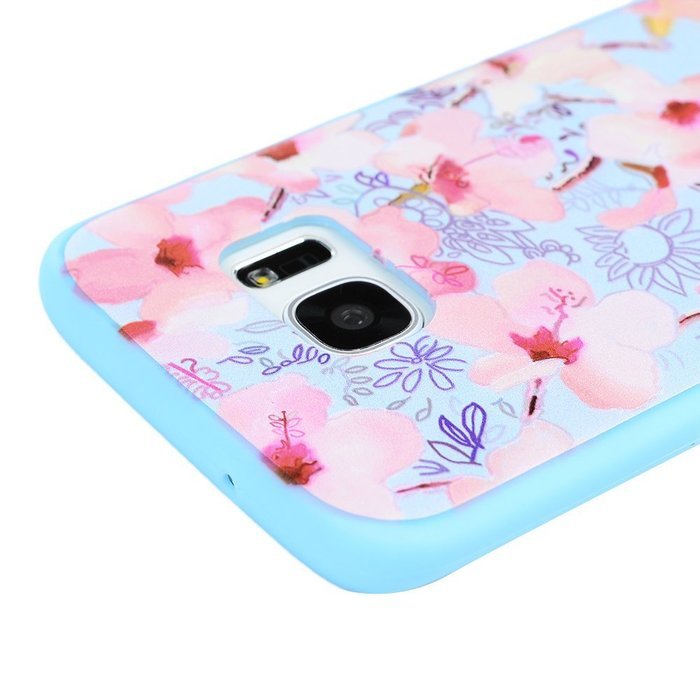 S7 Edge Case,Samsung Galaxy S7 Edge Case - Shockproof TPU Rubber Skin Gel Bumper Case 3D Basso-relievo Cute Colorful... N11