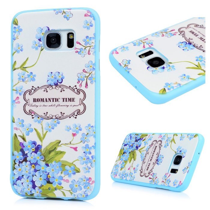 S7 Edge Case,Samsung Galaxy S7 Edge Case - Shockproof TPU Rubber Skin Gel Bumper Case 3D Basso-relievo Cute Colorful... N15