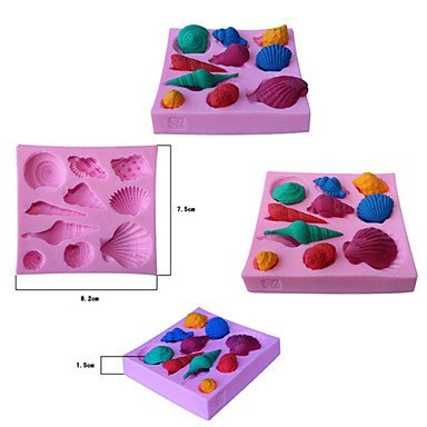 Sher Conch Style Decoration Fondant Mold Cake Decoration Mold