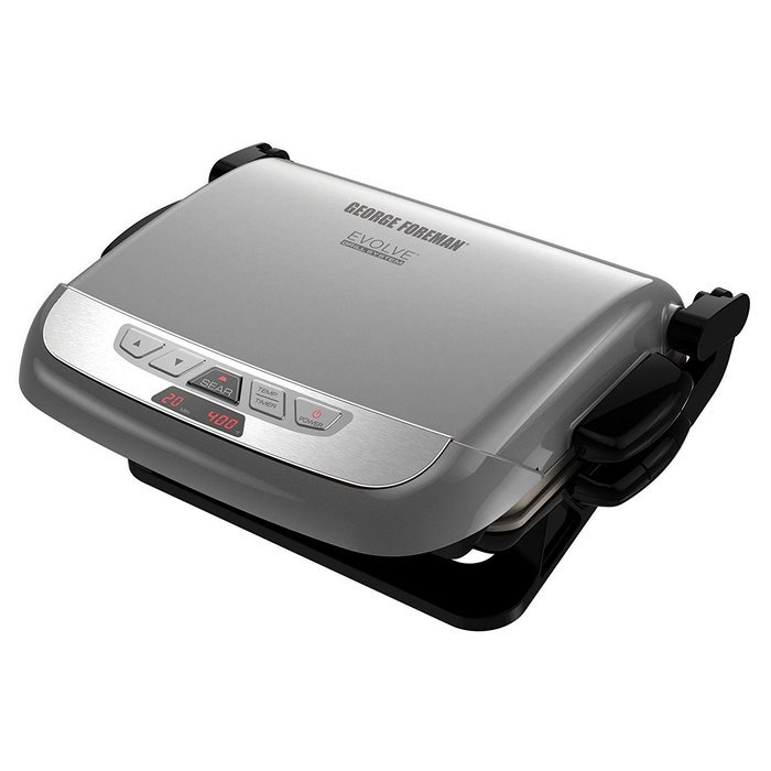 George Foreman GRP4842R 3-in-1 Multi-Plate Evolve Grill, Electric Grill, (Panini Press, Grilling, and Waffle Plates... N3