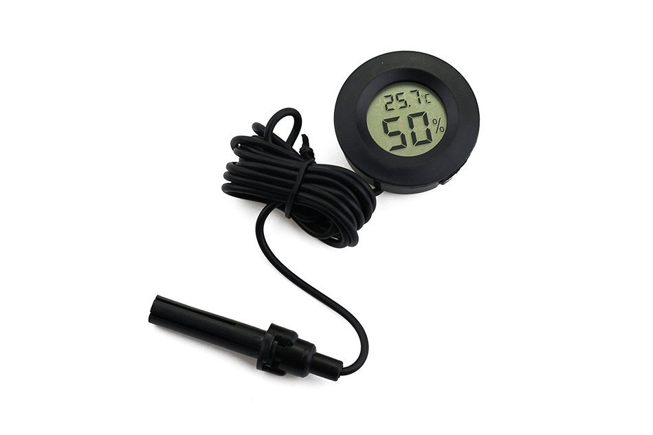 Excelity Mini Digital LCD Thermometer Hygrometer (Black) N8