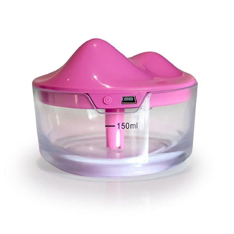 Leewa Ultrasonic Home Aroma Humidifier - Diffuser Mist Purifier Lonizer Atomizer (Pink) N4