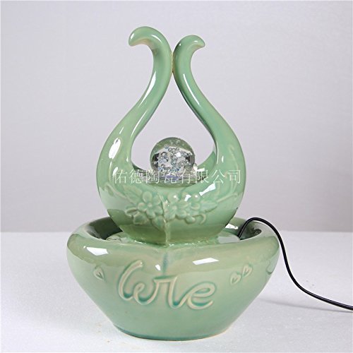 FEI&S Ceramic Flowing Water humidifier living room desk creative Gifts, Home Decor is part #6