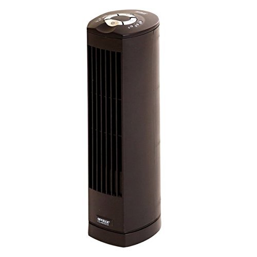 Seville Classics EHF10121 17-inch Black Electric Mini Fan