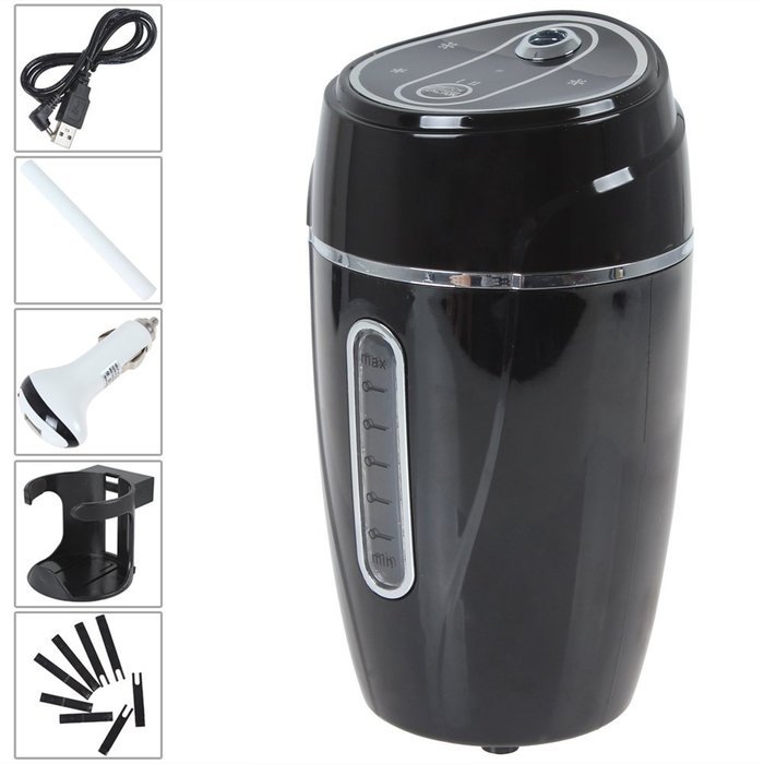 OriGlam 160ML Portable Small USB Powered USB Humidifier Vehicle Mounted Diffuser with Humidification and Purification... N3