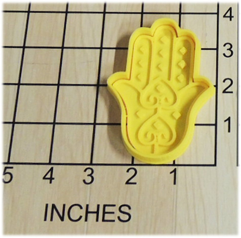 Yoga Hamsa Symbol Cookie Cutter and Stamp #1241 N2