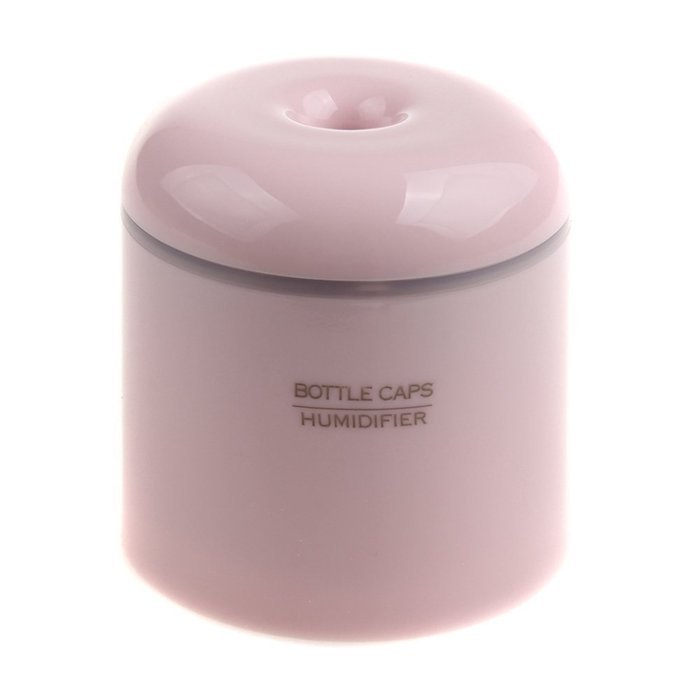 "JackS" Bright Color Cute Bottle Caps Humidifier (Pink KM-USB-CH-03) N23
