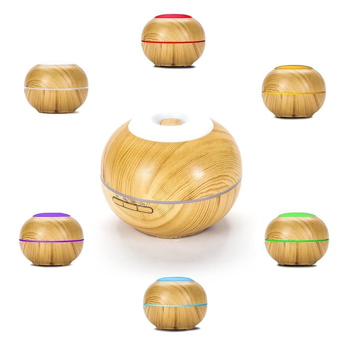 200ml Aromatherapy Essential Oil Diffuser,Ultrasonic Aroma Humidifier (Up to 8H Use, Mist Control, Waterless Auto... N11