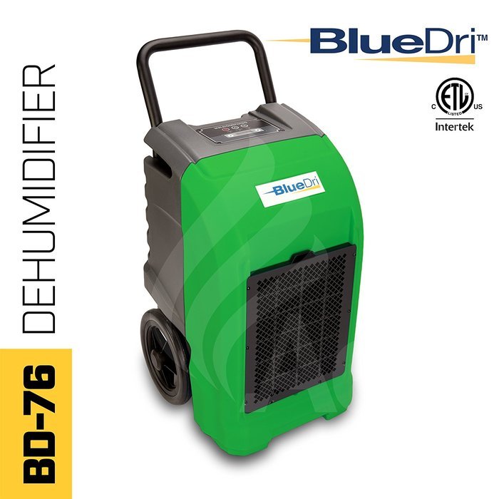 BlueDri BD-76P-RED 76-Pint AHAM High Performance Commercial Dehumidifier, Red N2