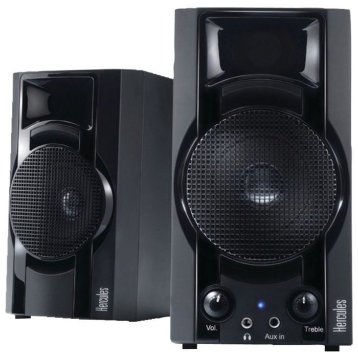 Hercules 4769225 30 DJ Club Speaker System XPS 2.0 System - Black Consumer Electronics