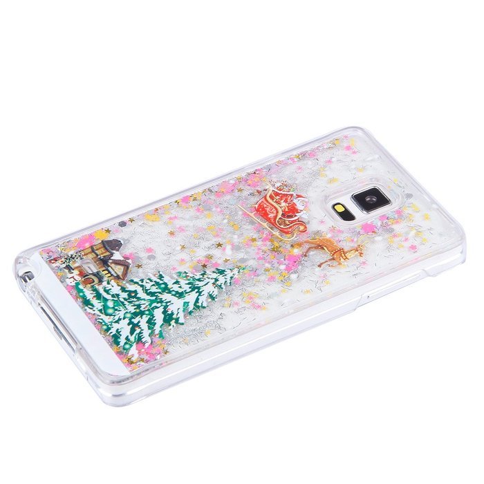 Galaxy S5 Case,Galaxy S5 Liquid Cover,PHEZEN Christmas Tree Santa Claus Design Cool Quicksand Moving Stars Bling... N18