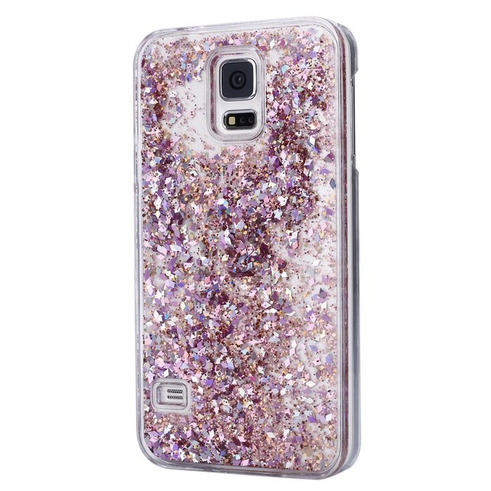 Galaxy S5 Case,Galaxy S5 Liquid Cover,PHEZEN Christmas Tree Santa Claus Design Cool Quicksand Moving Stars Bling... N22