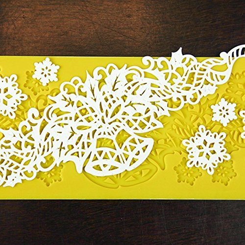 Holiday Snowflakes & Bells Silicone Lace Mat by Chef Alan Tetreault