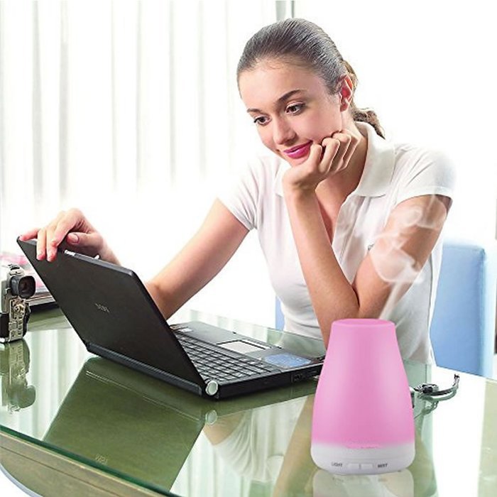 Generic Essential Oil Diffuser100ml Aroma Essential Oil Cool Mist Humidifier with Adjustable Mist Mode Waterless... N2