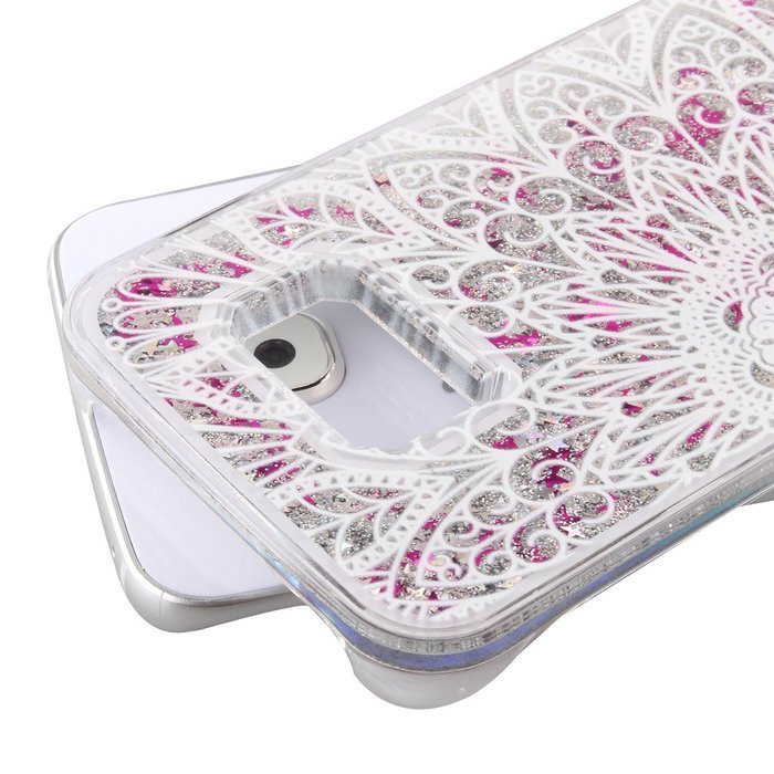 S6 Case,Galaxy S6 Case,PHEZEN Galaxy S6 Bling Case,[Crystal Clear] Creative Design 3D Funny Flowing Bling Glitter... N29